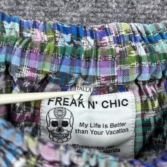 Freak N Chic Boho Hippie Shorts Unisex Large Elastic Waist Pockets Reggae - Picture 6 of 14